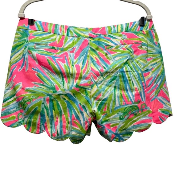 Lilly Pulitzer The Buttercup 5" Tiki Pink Royal Lime Shorts, 10 - Picture 3 of 11